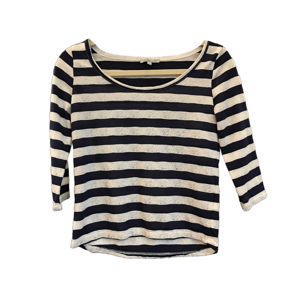 Striped 3/4 Sleeve Top